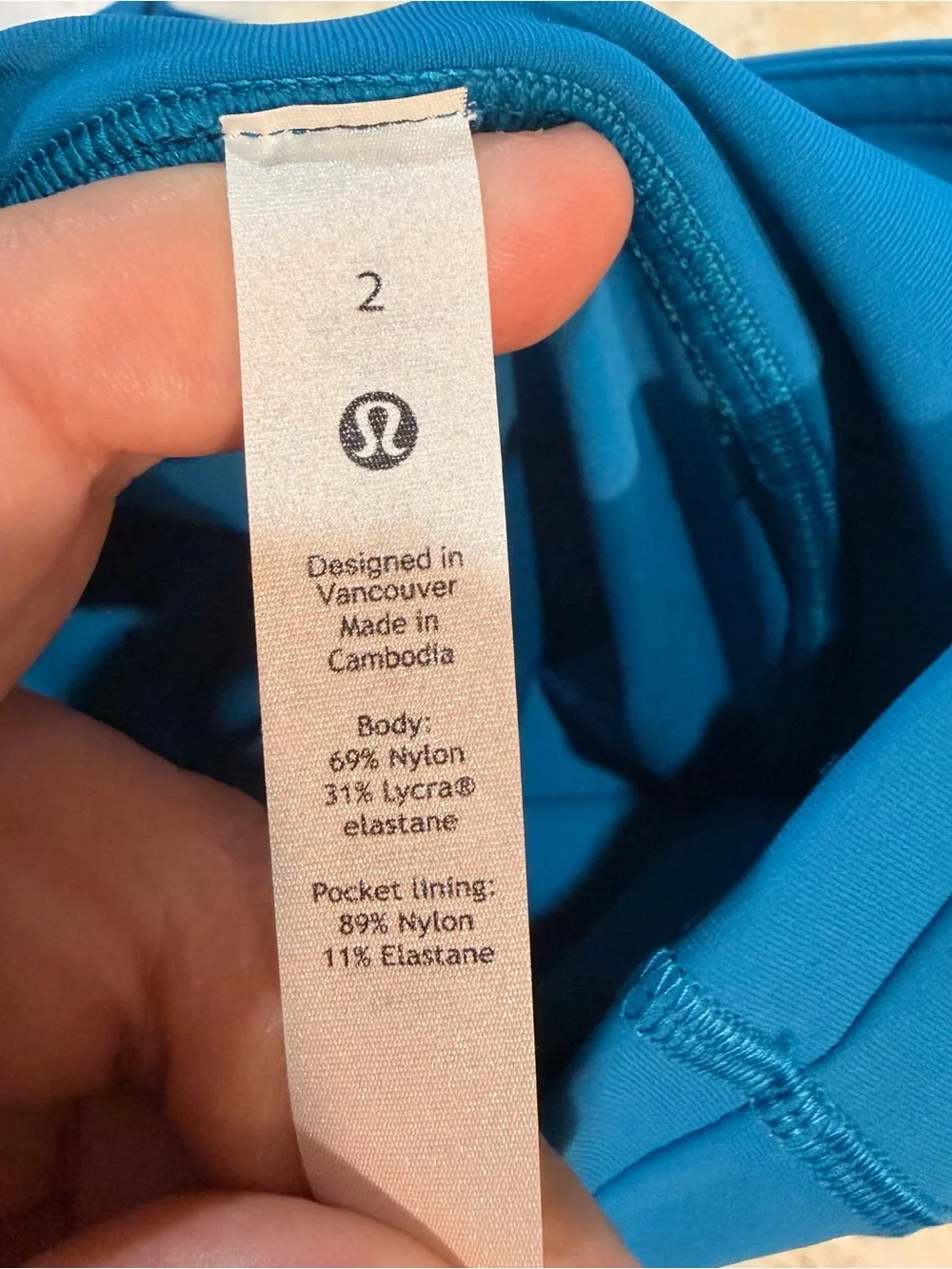 NWT Lululemon Swift Speed High-Rise Crop 21” Poolside Size 2